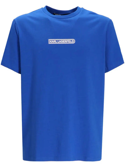 KARL LAGERFELD LOGO-APPLIQUE COTTON T-SHIRT