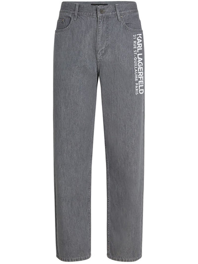 KARL LAGERFELD RUE ST-GUILLAUME WASHED-EFFECT JEANS